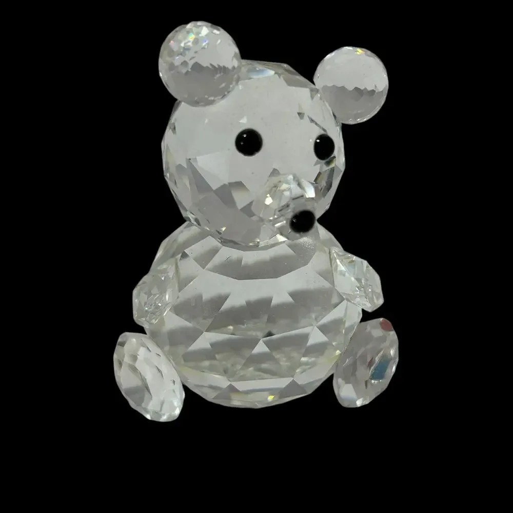 Swarovski Crystal Figurine Small Sitting Bear 010004 7637 NR 054 000 2.5